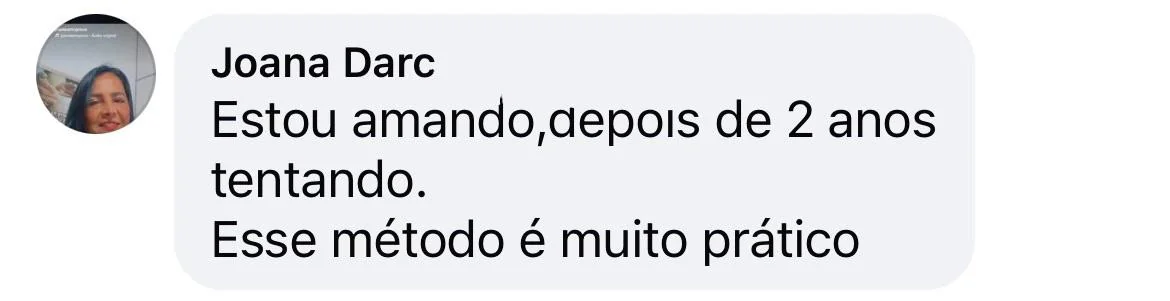 Print original de mensagem de aluno sobre os materiais da Aline