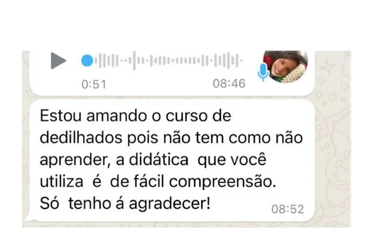 Depoimento de aluna sobre dedilhados